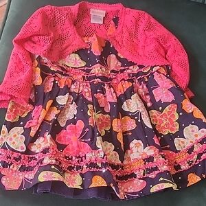 Pink and Purple Butterfly Kids Top
